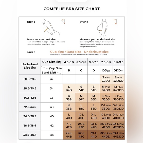 SET of 7!! Comfelie Zero Gravity Sculpt Seamless T-Shirt Bras Nude | Size Medium - Picture 15 of 15